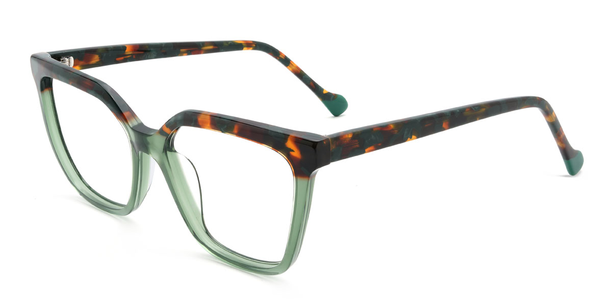 Zöld teknőspáncél Lizandro Szemüveg - Rectangle Glasses