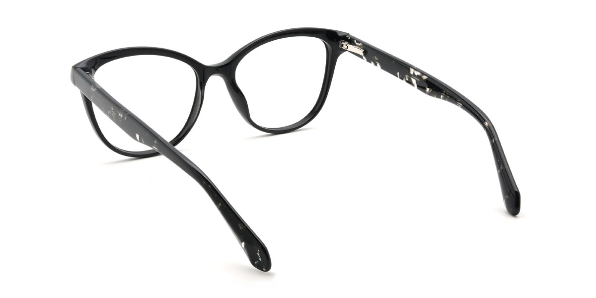 Black Versai Glasses - Oval Glasses