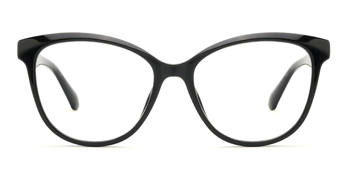 Black Versai - Oval Glasses