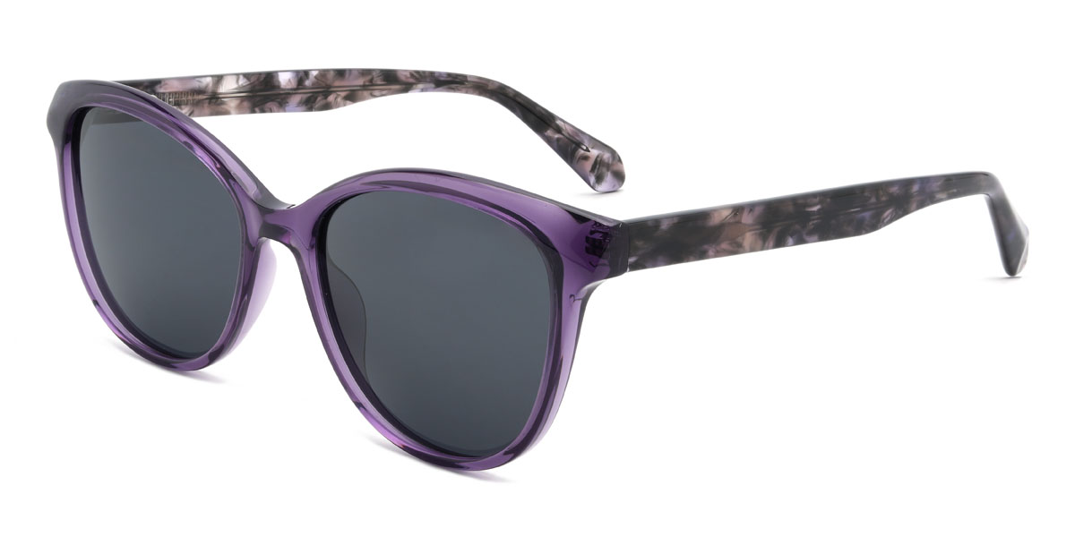 Lila szürke Ulisses Szemüveg - Oval Sunglasses