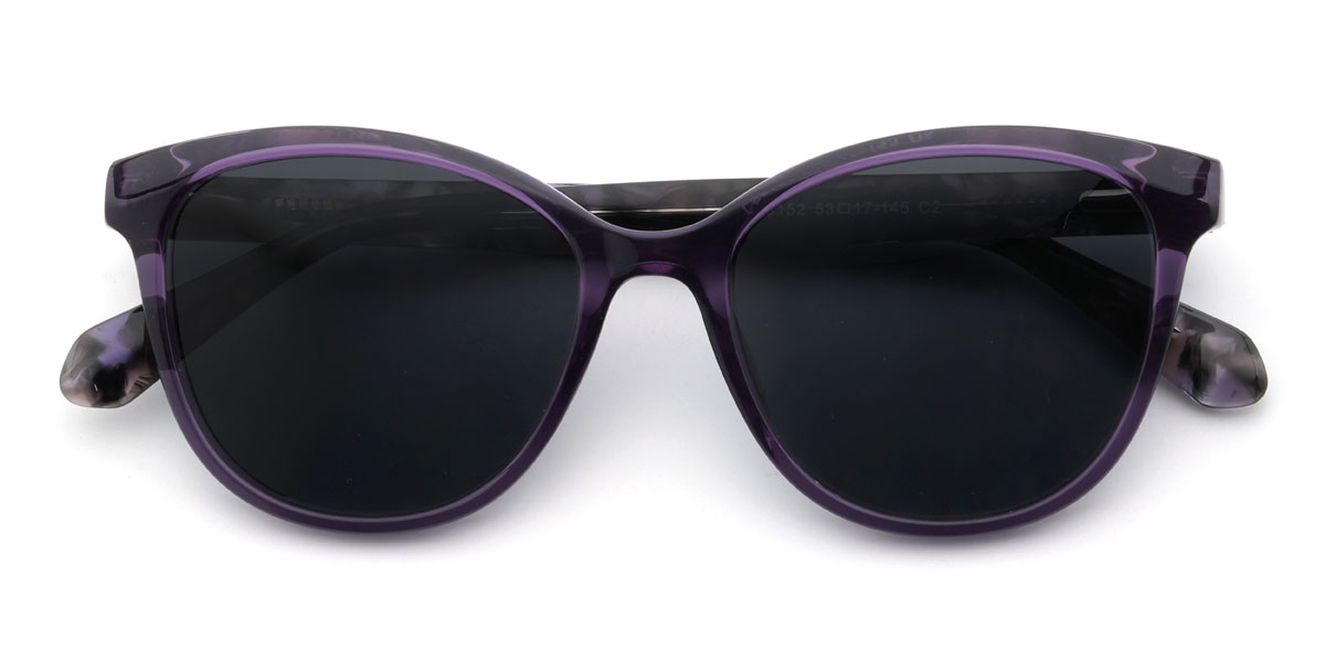 Lila szürke Ulisses Szemüveg - Oval Sunglasses