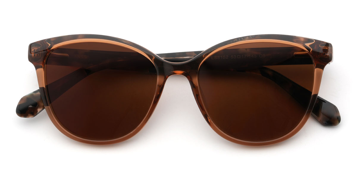 Narancs barna Ulisses Szemüveg - Oval Sunglasses