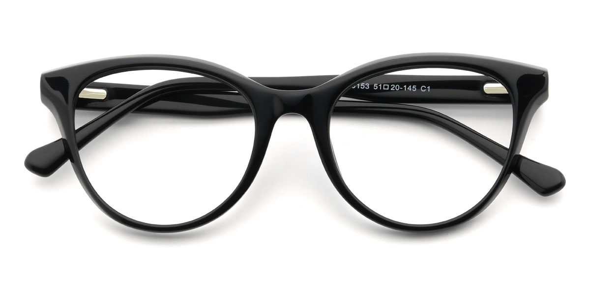 Black Panayiotis Glasses - Oval Glasses