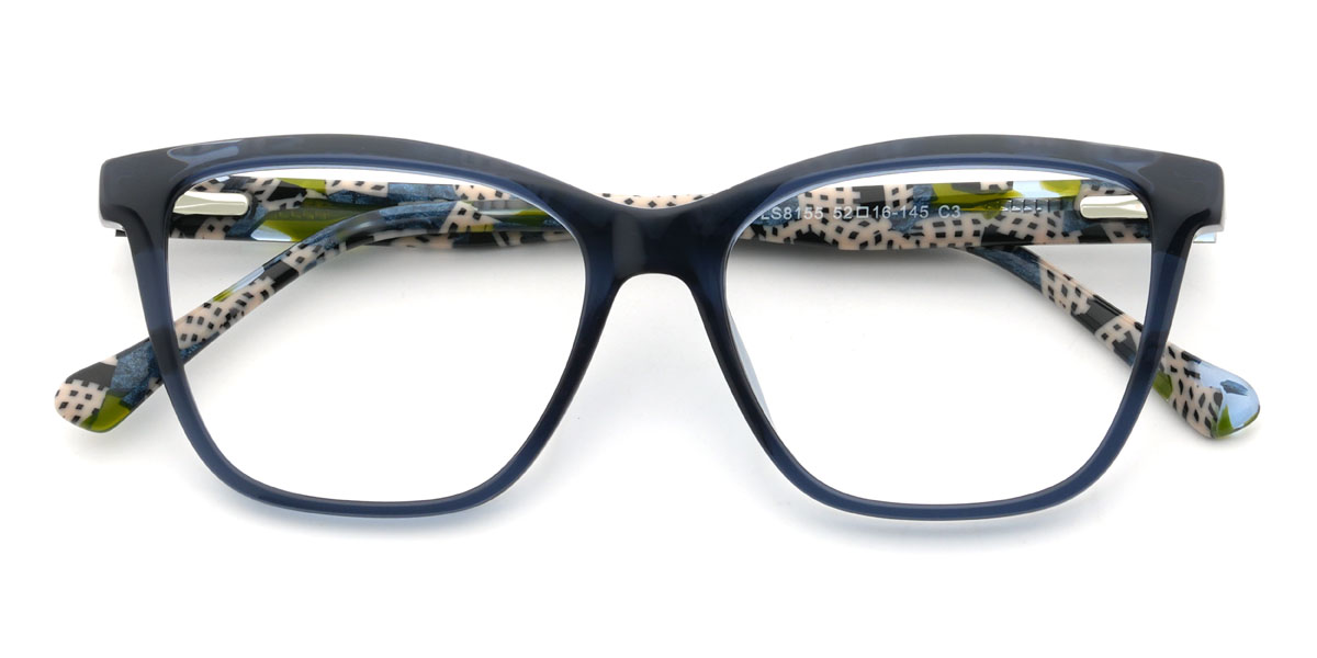 Kék Edgardo Szemüveg - Rectangle Glasses