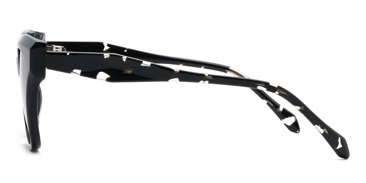 Black Gradual Grey Maksym Glasses - Square Sunglasses