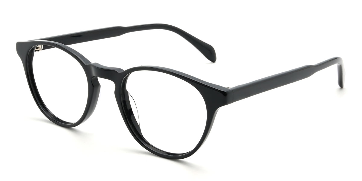 Black Adriaan Glasses - Oval Glasses