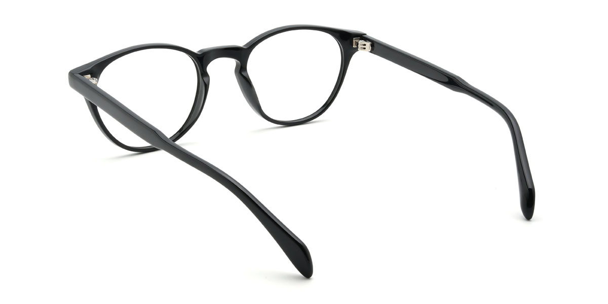 Black Adriaan Glasses - Oval Glasses
