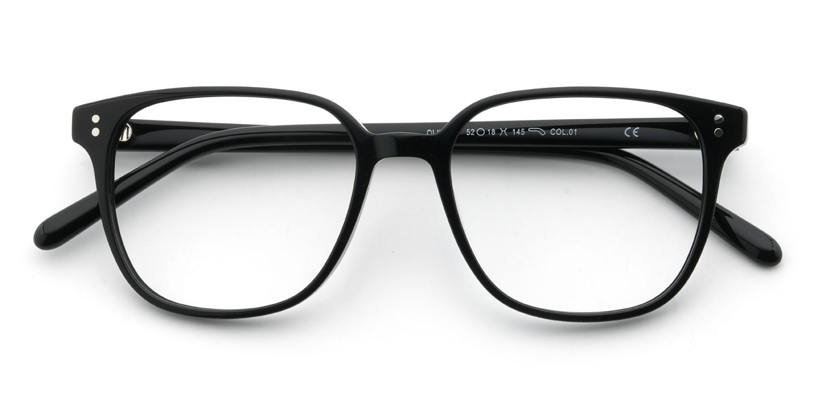 Black Chason Glasses - Rectangle Glasses