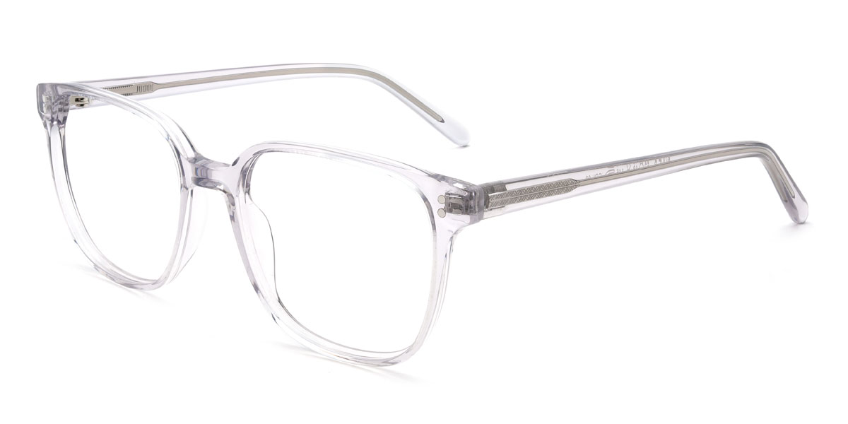 Átlátszó szürke Chason Szemüveg - Rectangle Glasses