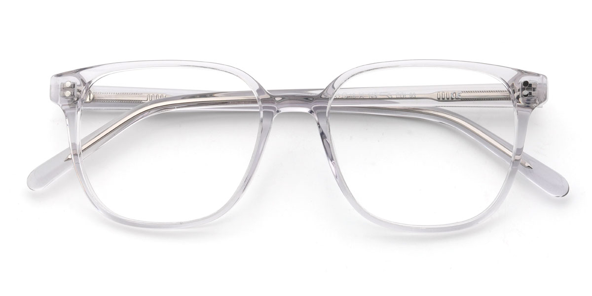 Átlátszó szürke Chason Szemüveg - Rectangle Glasses