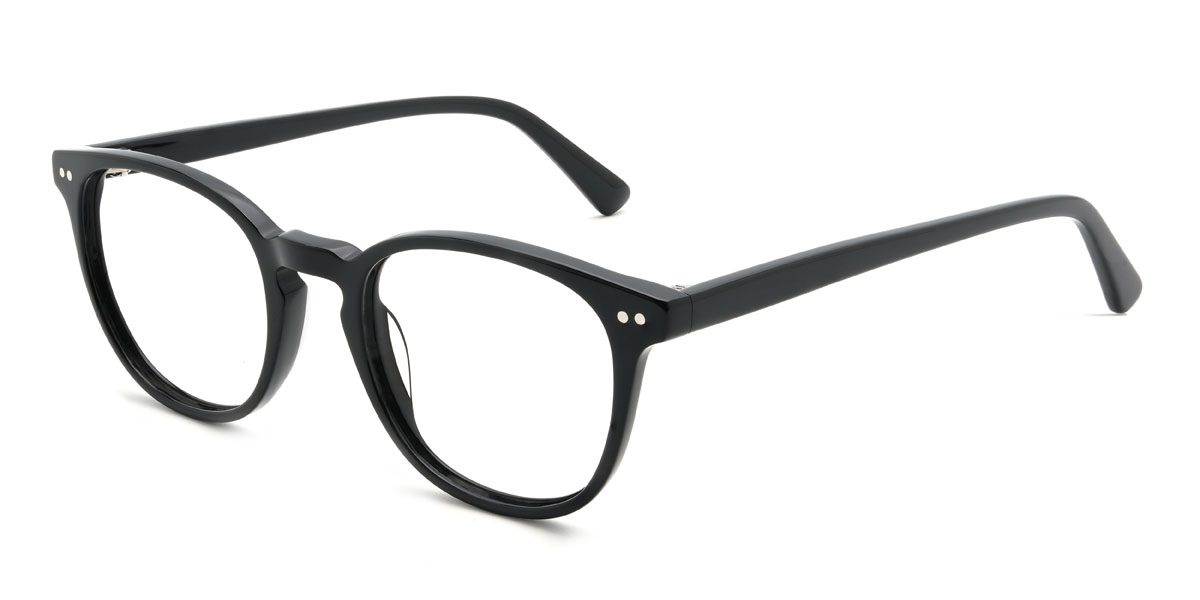 Black Shihab Glasses - Oval Glasses