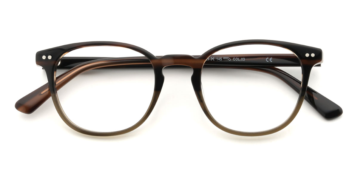Woodgrain Shihab Szemüveg - Oval Glasses