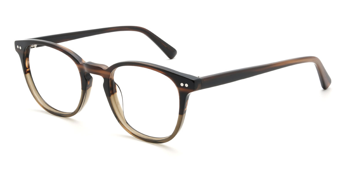 Woodgrain Shihab Szemüveg - Oval Glasses