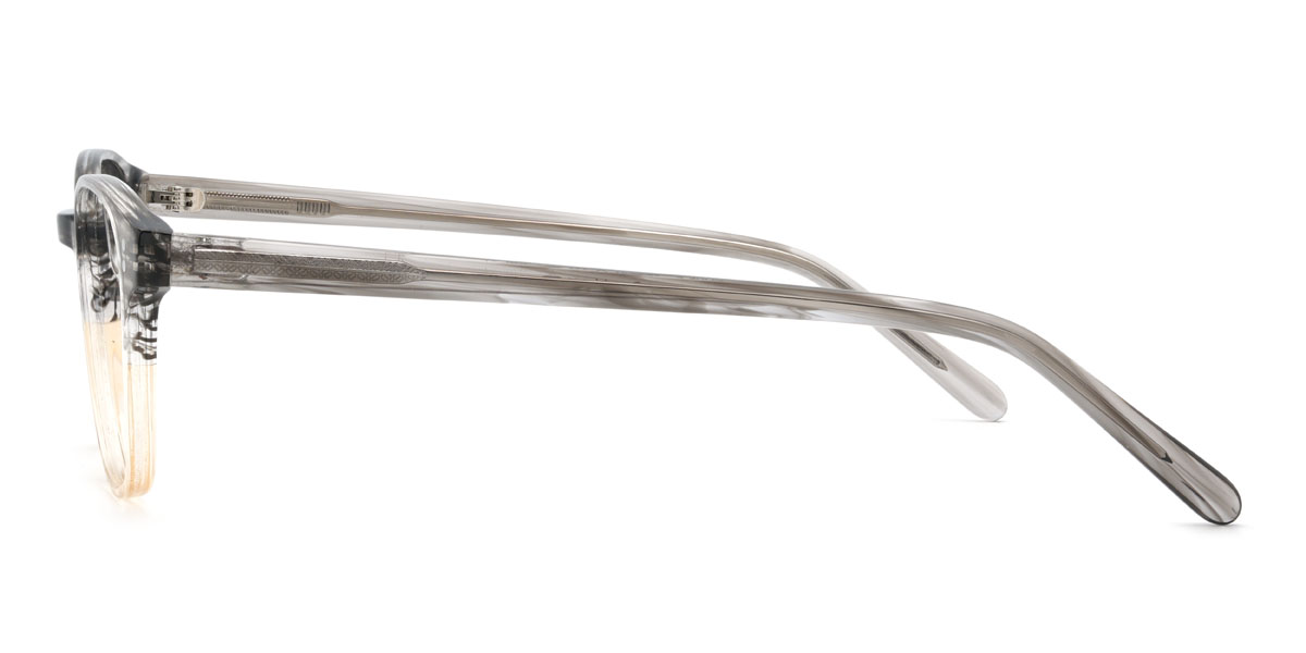 Grey Yellow Bohannon Glasses - Oval Glasses