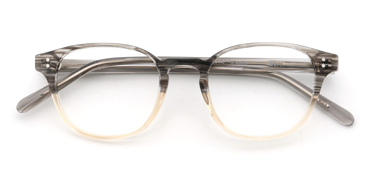 Grey Yellow Bohannon Glasses - Oval Glasses