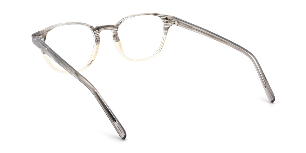 Grey Yellow Bohannon Glasses - Oval Glasses