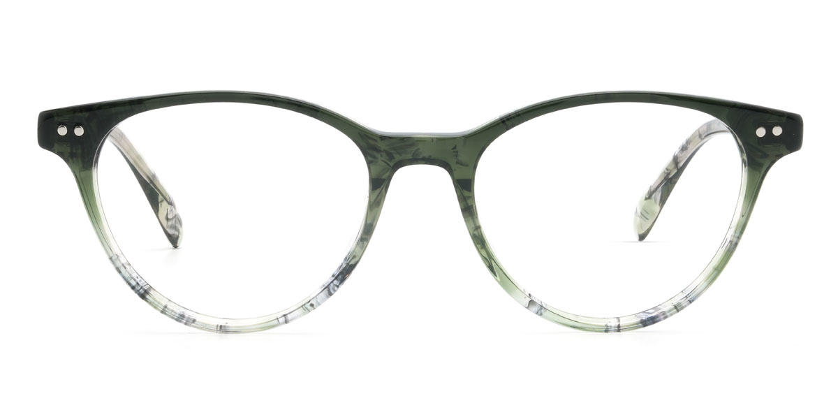 Green Tortoiseshell Levent - Oval Glasses