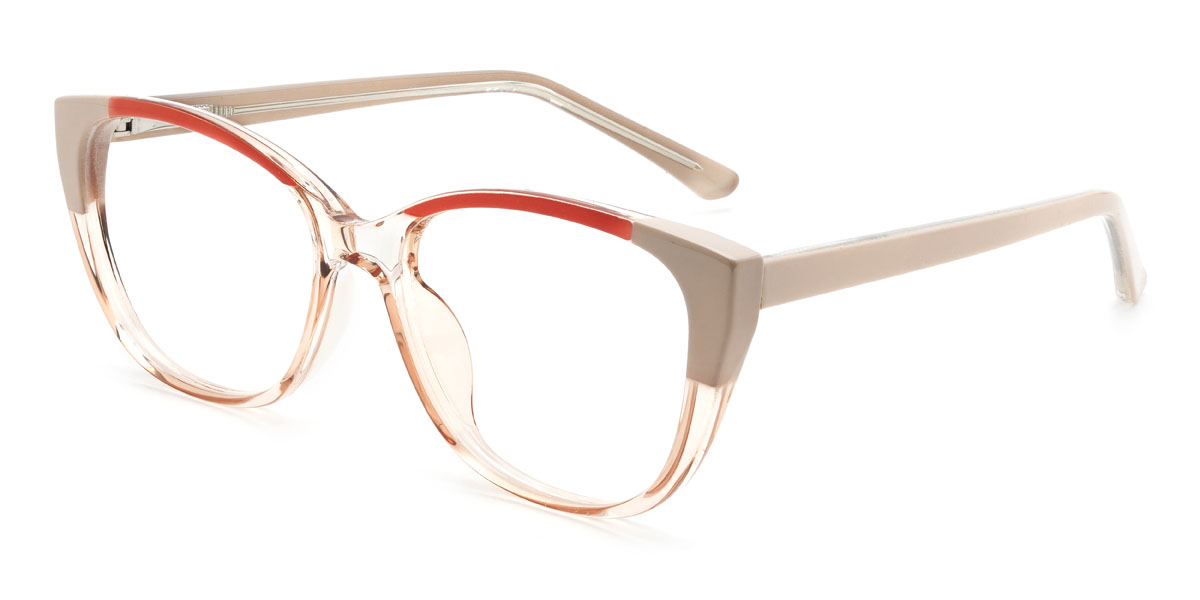 Nude Rózsaszín Narancs Christoff Szemüveg - Rectangle Glasses