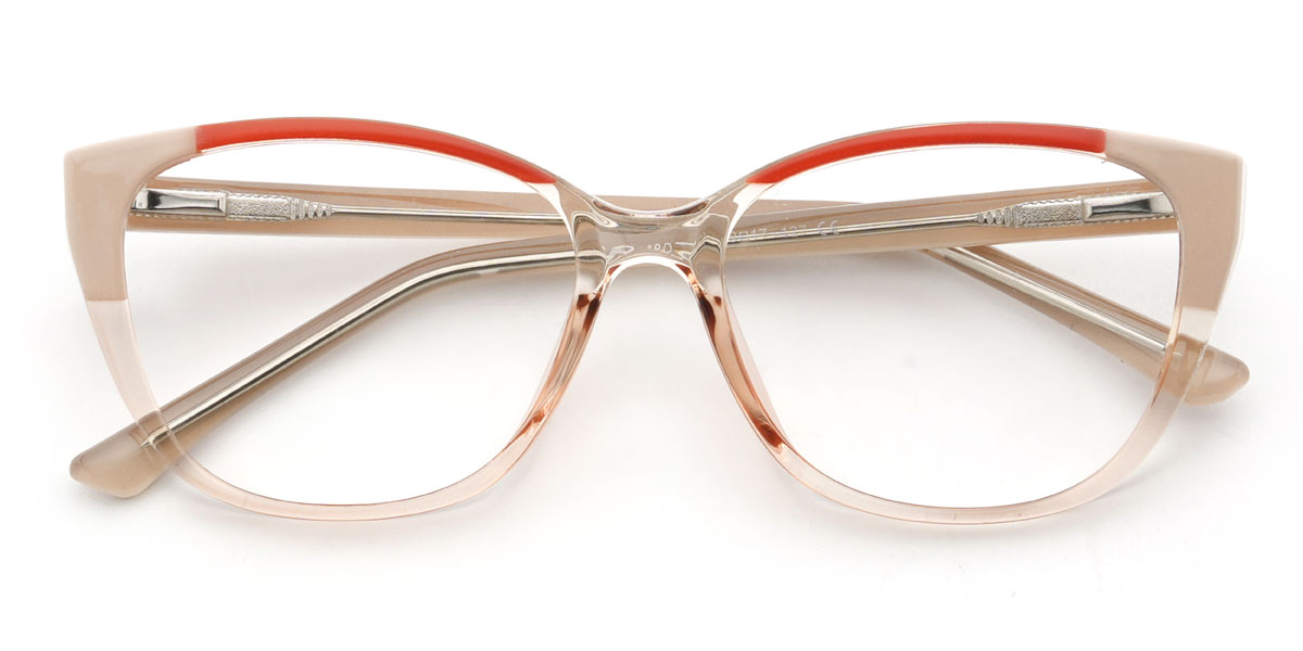 Nude Rózsaszín Narancs Christoff Szemüveg - Rectangle Glasses