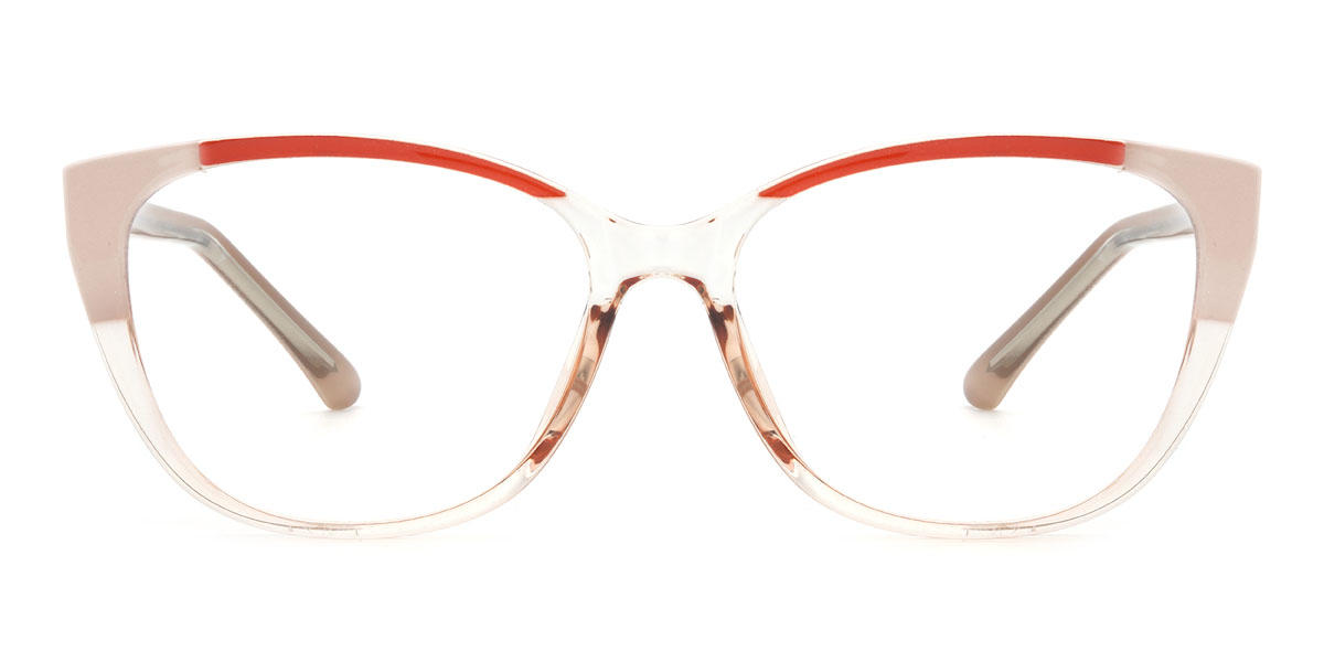 Nude Rózsaszín Narancs Christoff - Rectangle Glasses