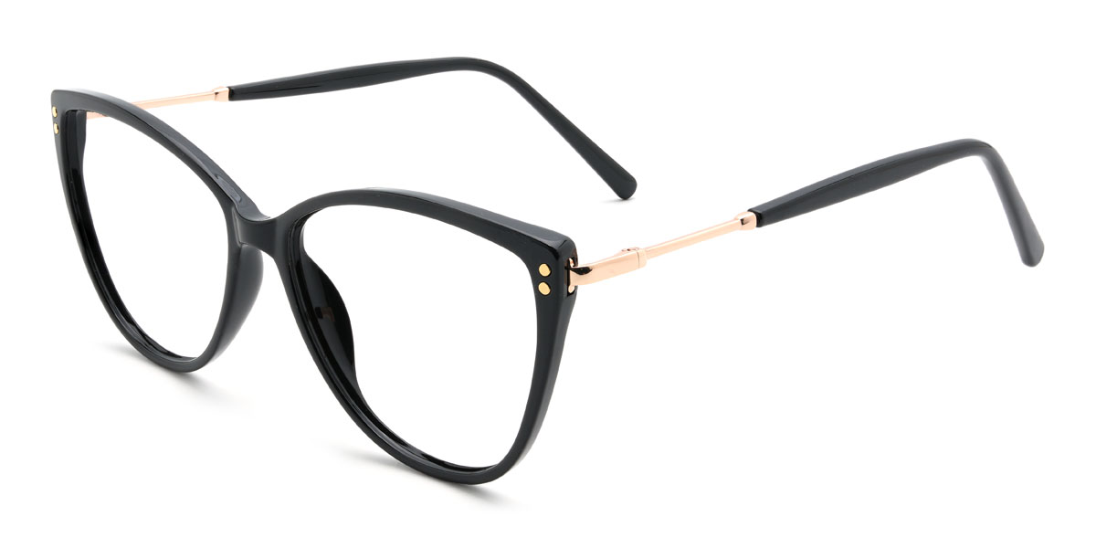 Black Bevan Glasses - Cat Eye Glasses