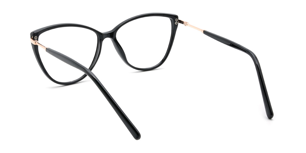 Black Bevan Glasses - Cat Eye Glasses