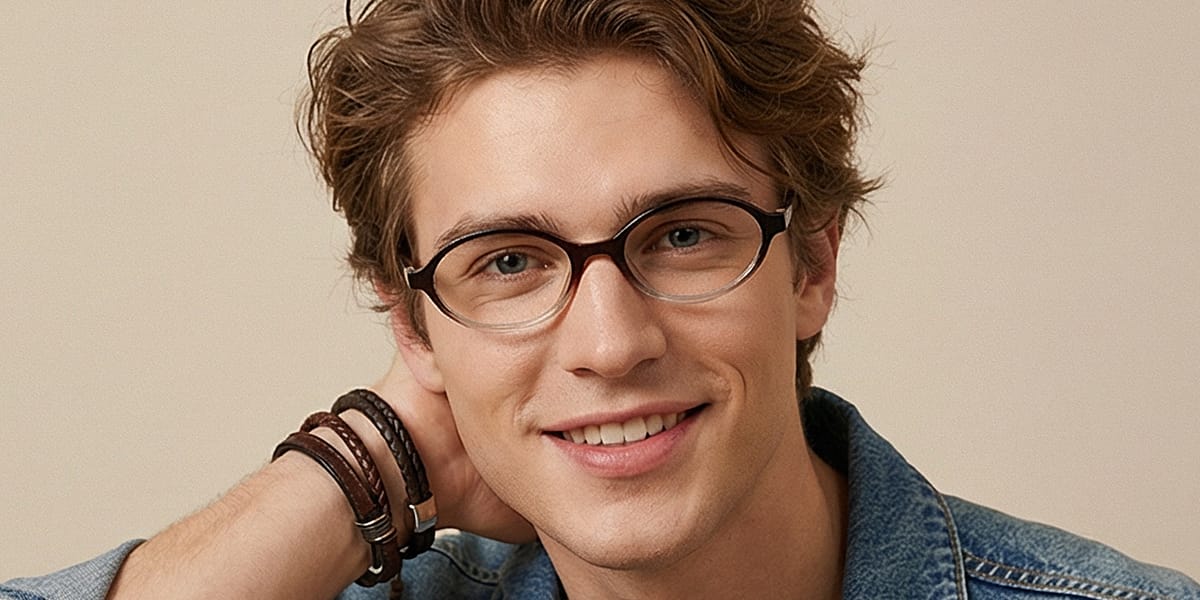 Black Tawny Andrea Glasses - Oval Glasses