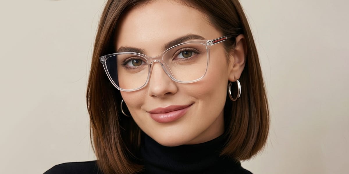 Hell Grau Ligeia Brille - Rectangle Glasses