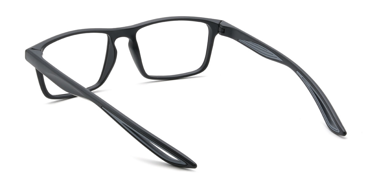 Fekete szürke Zaharia Szemüveg - Rectangle Glasses
