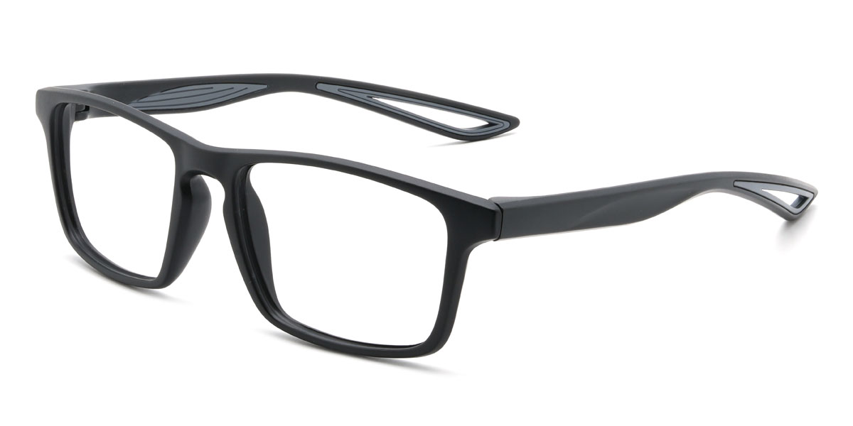 Fekete szürke Zaharia Szemüveg - Rectangle Glasses