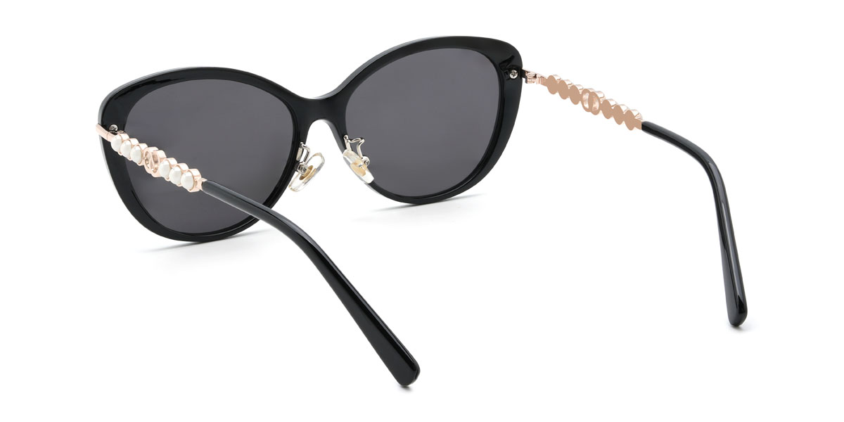 Fekete szürke Nickie Szemüveg - Cat Eye Sunglasses