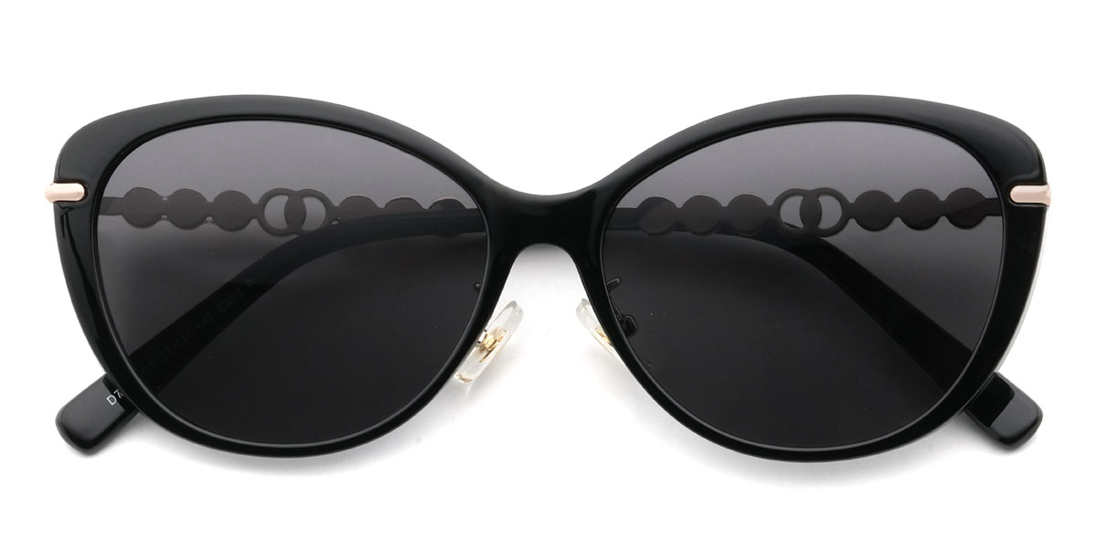 Fekete szürke Nickie Szemüveg - Cat Eye Sunglasses