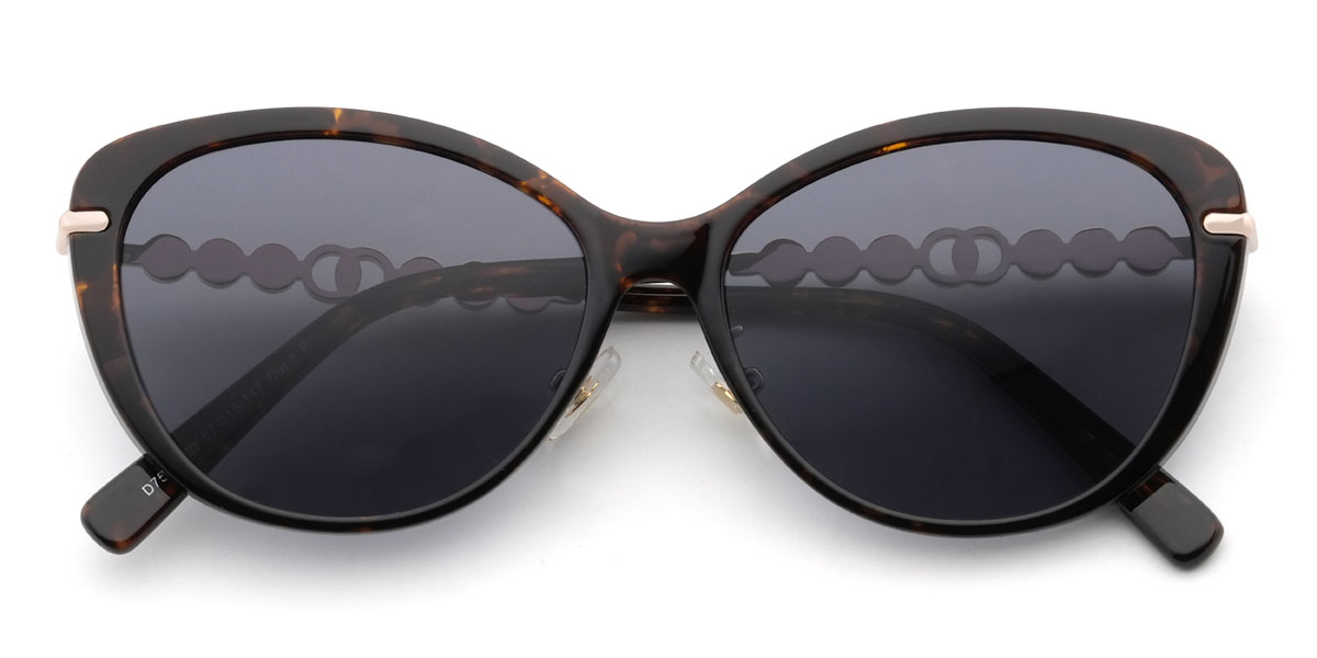 Teknősbéka Szürke Nickie Szemüveg - Cat Eye Sunglasses