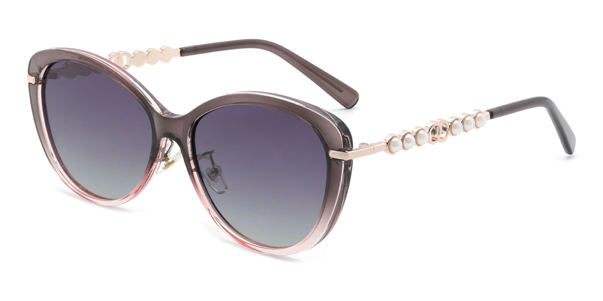 Szürke rózsaszín Gradual szürke Nickie Szemüveg - Cat Eye Sunglasses