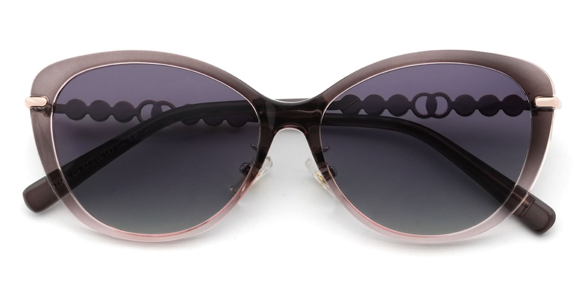 Szürke rózsaszín Gradual szürke Nickie Szemüveg - Cat Eye Sunglasses