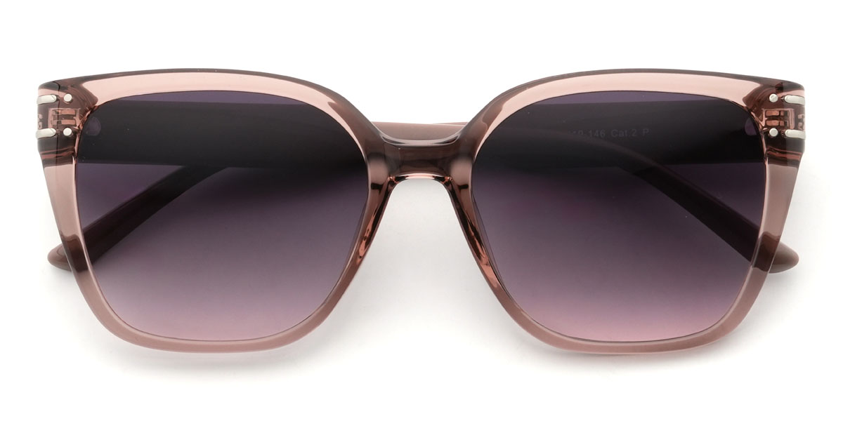 Rózsaszín Lila Rózsaszín Teeny Szemüveg - Square Sunglasses