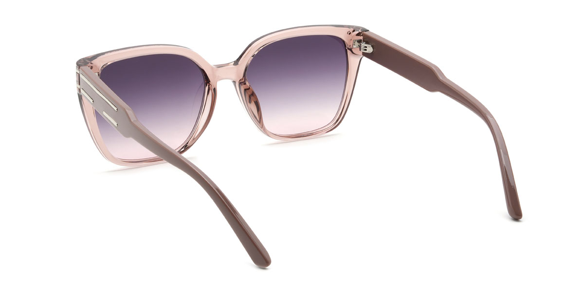 Rózsaszín Lila Rózsaszín Teeny Szemüveg - Square Sunglasses