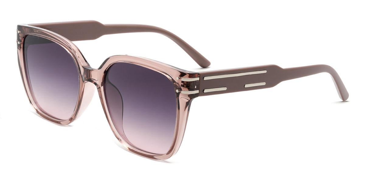 Rózsaszín Lila Rózsaszín Teeny Szemüveg - Square Sunglasses