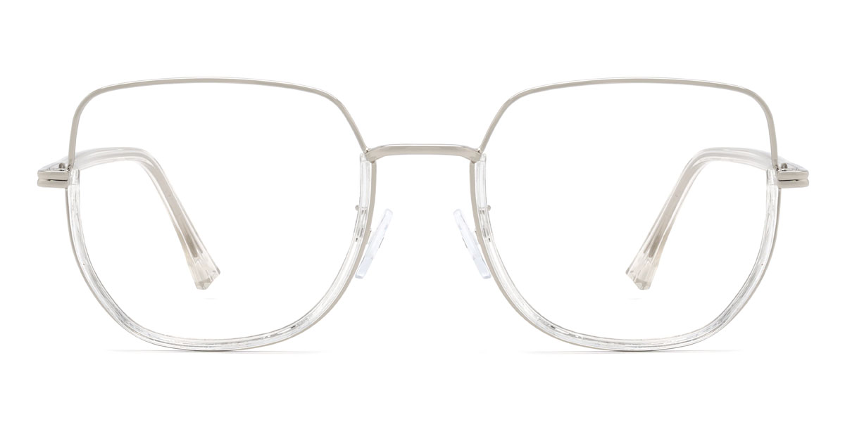 Ezüst átlátszó Taisia Szemüveg - Square Glasses