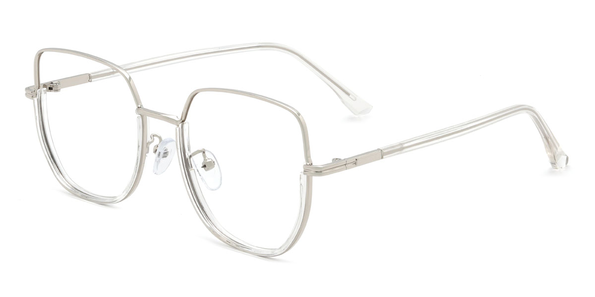 Ezüst átlátszó Taisia Szemüveg - Square Glasses