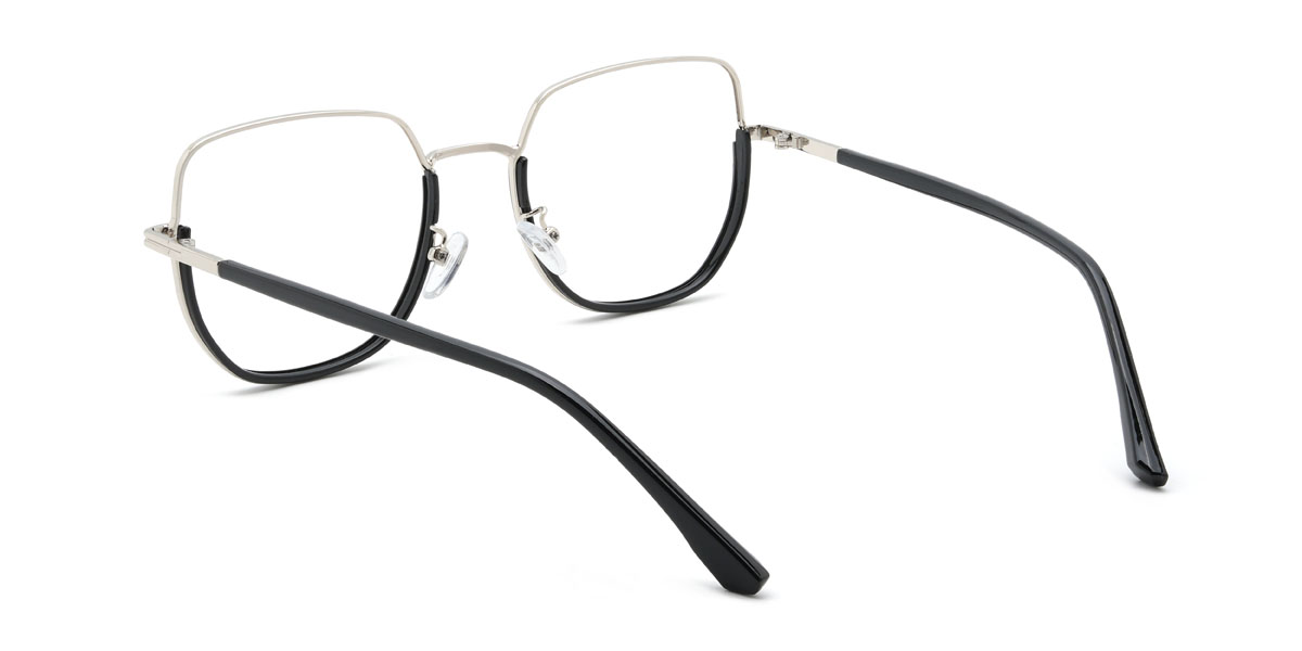 Fekete ezüst Taisia Szemüveg - Square Glasses