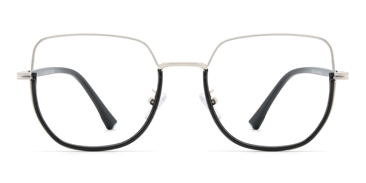 Fekete ezüst Taisia Szemüveg - Square Glasses