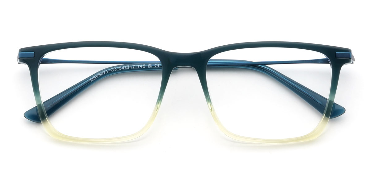 Kék sárga Abiodun Szemüveg - Rectangle Glasses