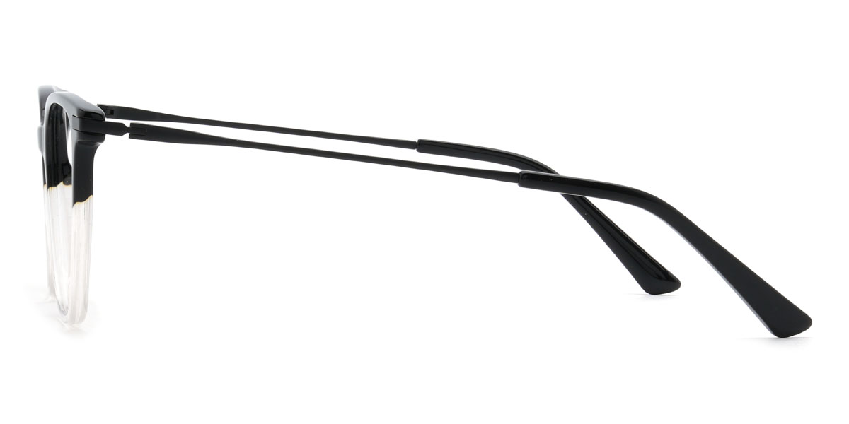 Fekete átlátszó Private Szemüveg - Rectangle Glasses