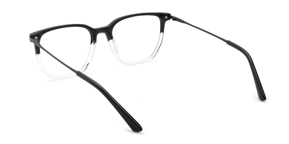 Fekete átlátszó Private Szemüveg - Rectangle Glasses