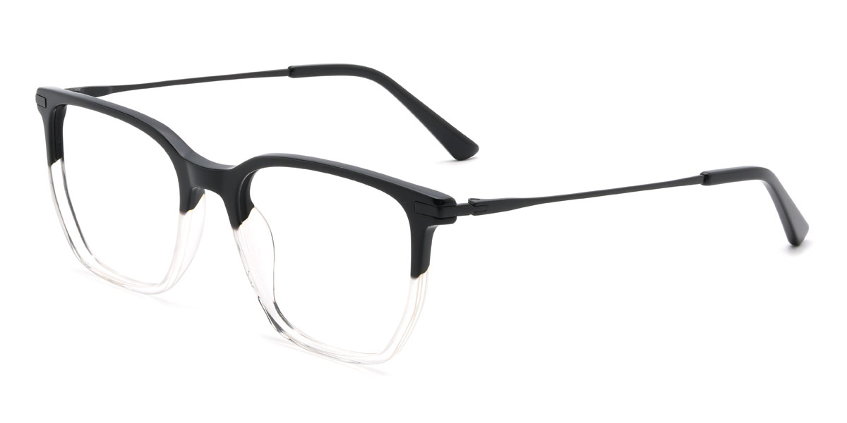 Fekete átlátszó Private Szemüveg - Rectangle Glasses