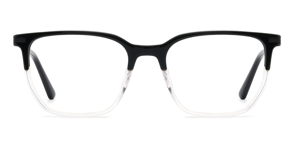 Fekete átlátszó Private Szemüveg - Rectangle Glasses