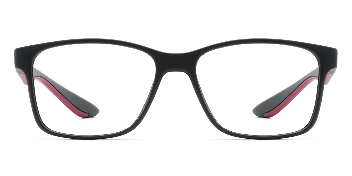 Fekete piros Edwards Szemüveg - Rectangle Glasses