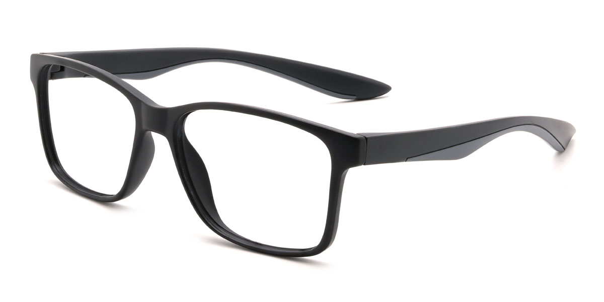 Fekete szürke Edwards Szemüveg - Rectangle Glasses