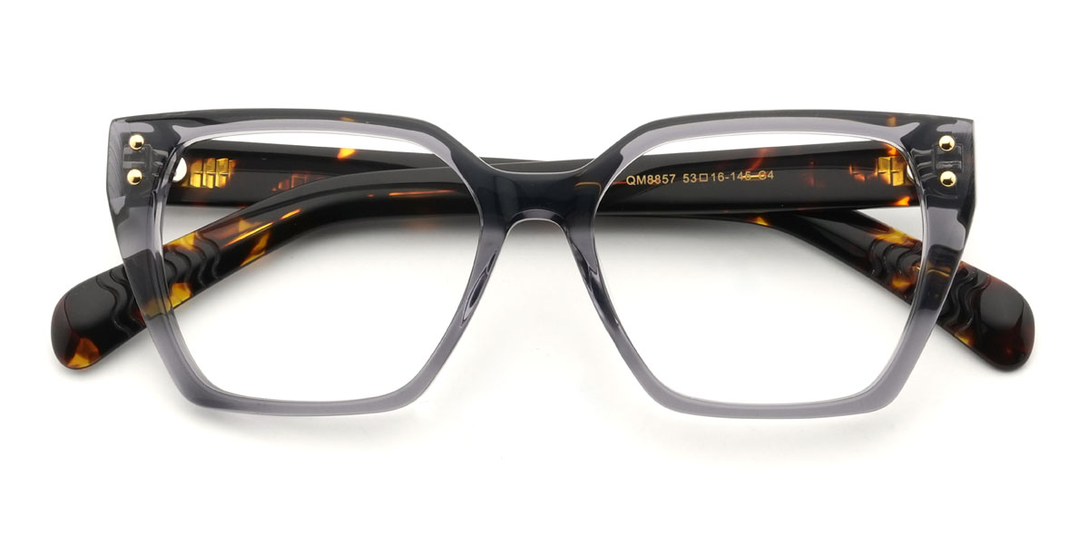 Szürke Misbah Szemüveg - Rectangle Glasses